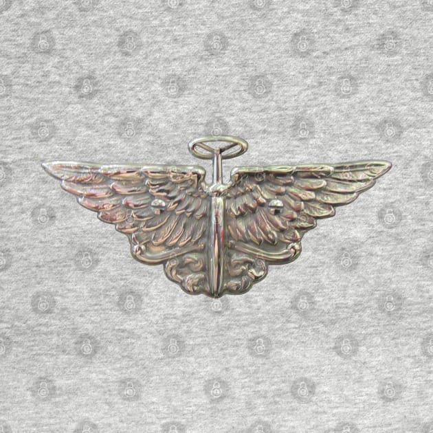 Austin wings and wheel vintage 1920s car logo by soitwouldseem